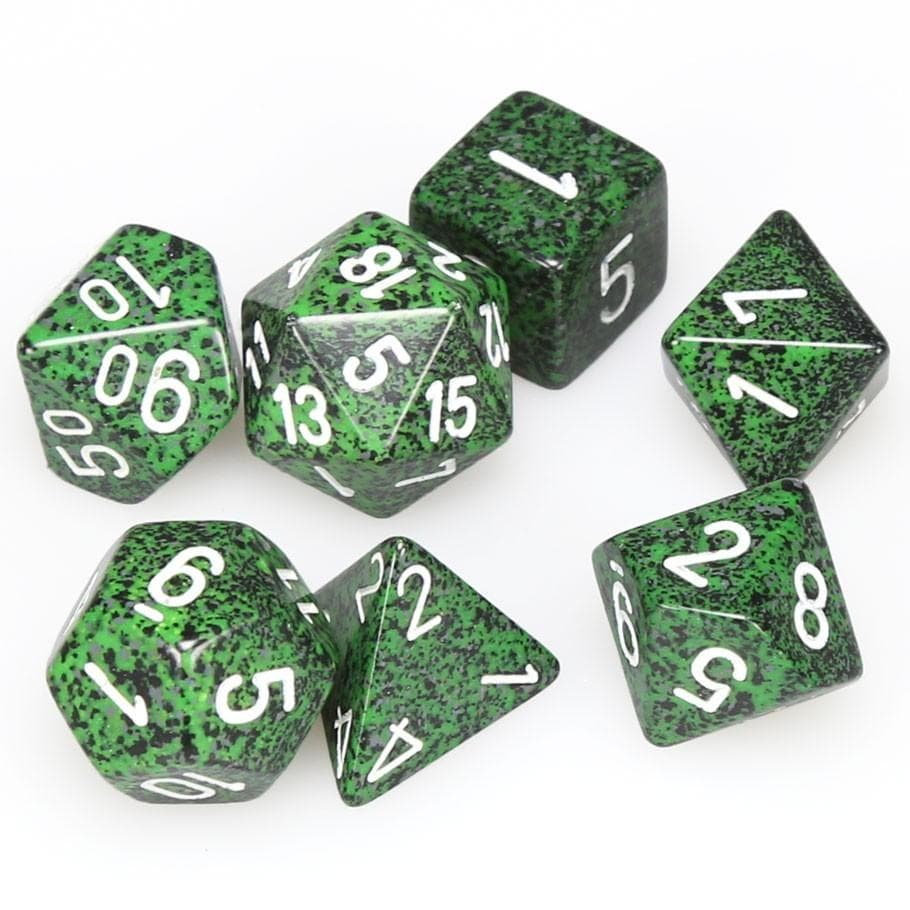 Chessex | Polyhedral Dice Set | Acrylic | Speckled Recon (CHX 25325)