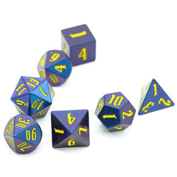 RPG Dice - Hand Painted "Purple Shimmer" - Set of 7