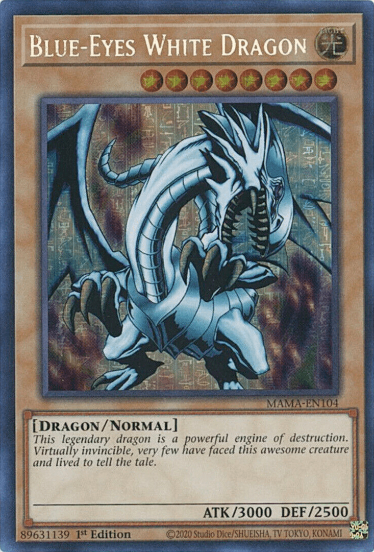 Blue-Eyes White Dragon [MAMA-EN104] Ultra Pharaoh's Rare