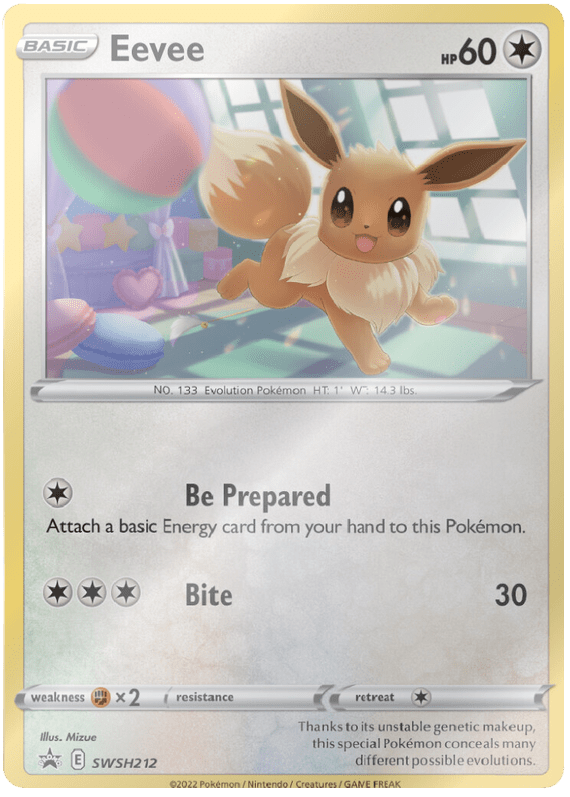 Eevee SWSH212  - Holofoil SWSH Sword & Shield Promo Cards - Promo