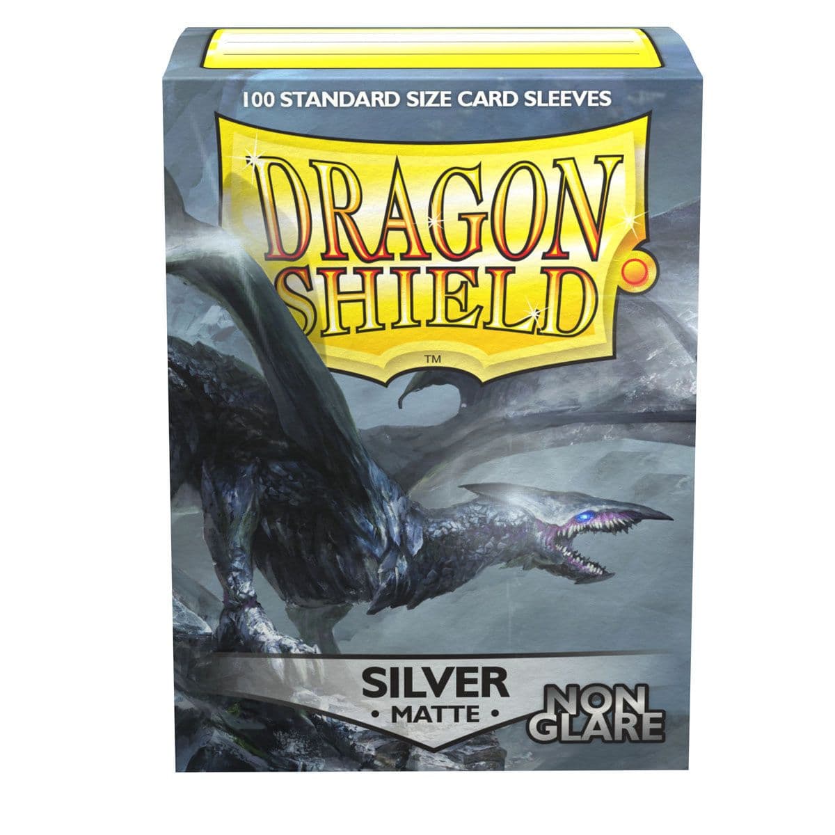 Dragon Shield | Standard Size Sleeves | 100ct | Silver (Non-Glare Matte)