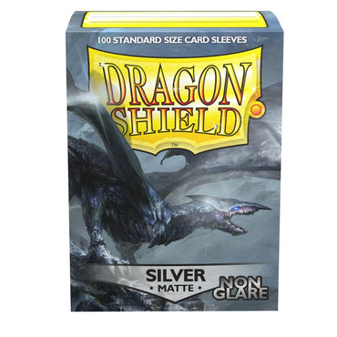 Dragon Shield: Standard 100ct Sleeves - Silver (Non-Glare Matte)