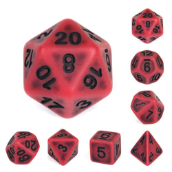 RPG Dice | "Ancient Red" | Set of 7