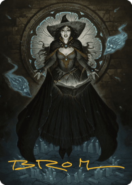 Tasha, the Witch Queen Art Card (76) (Gold-Stamped Signature) [Commander Legends: Battle for Baldur's Gate Art Series]