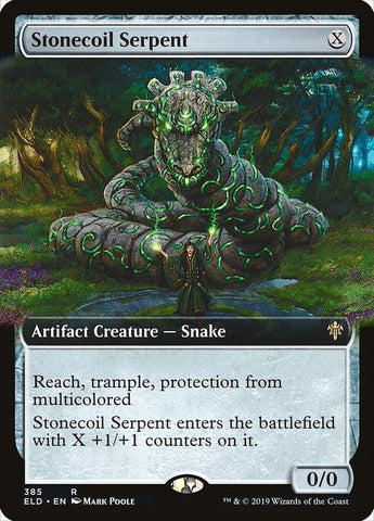 Stonecoil Serpent (Extended Art) [Throne of Eldraine]