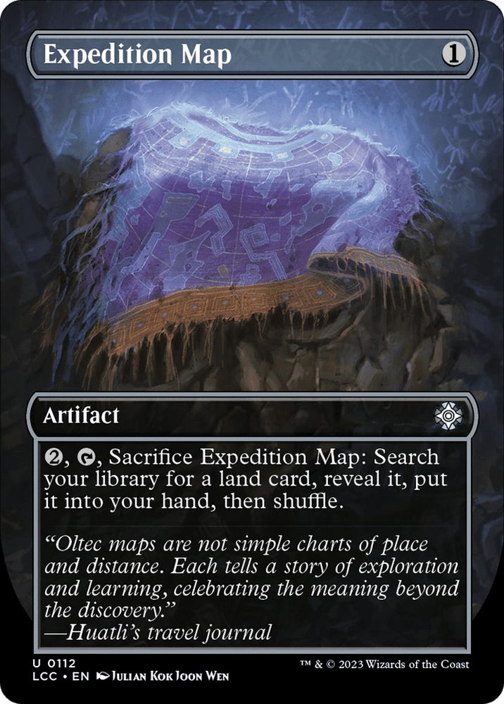 Expedition Map (Borderless) [The Lost Caverns of Ixalan Commander]