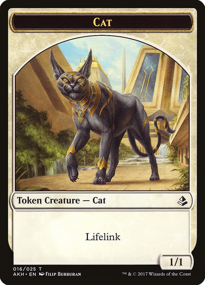 Sinuous Striker // Cat Double-Sided Token [Hour of Devastation Tokens]