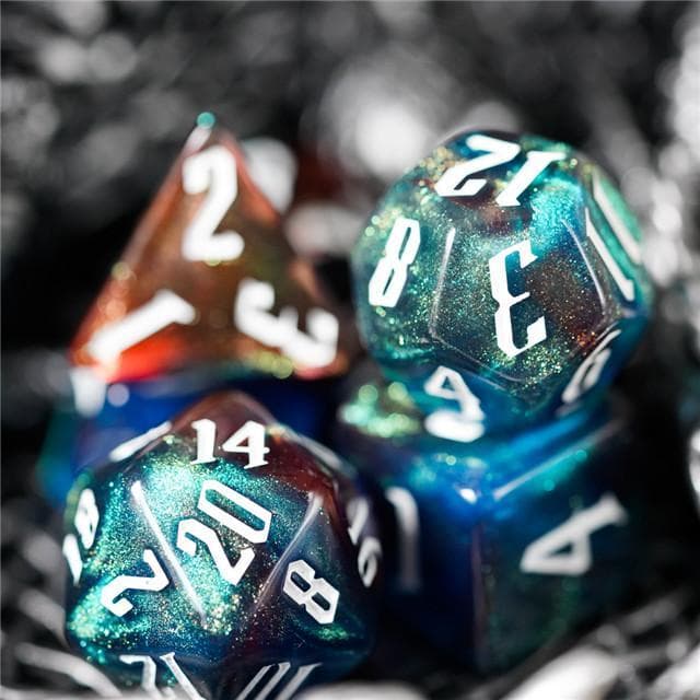 RPG Dice | "Final Frontier" | Set of 7