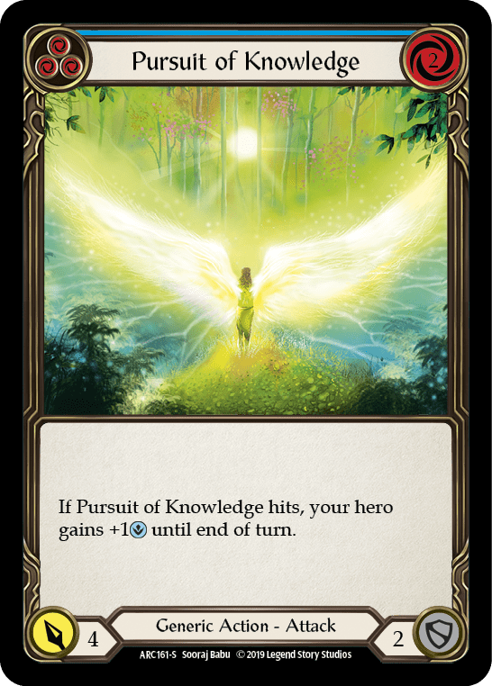 Pursuit of Knowledge [ARC161-S] (Arcane Rising)  1st Edition Rainbow Foil