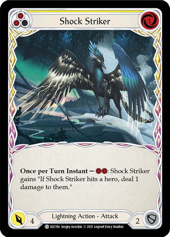 Shock Striker (Yellow) [ELE196] (Tales of Aria)  1st Edition Normal