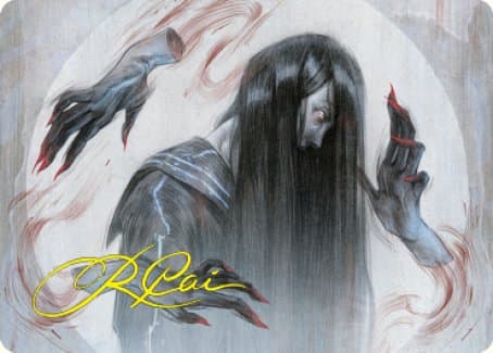 Clawing Torment Art Card (Gold-Stamped Signature) [Kamigawa: Neon Dynasty Art Series]