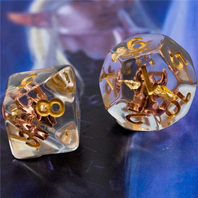 RPG Dice | "Paladin's Helm" | Set of 7