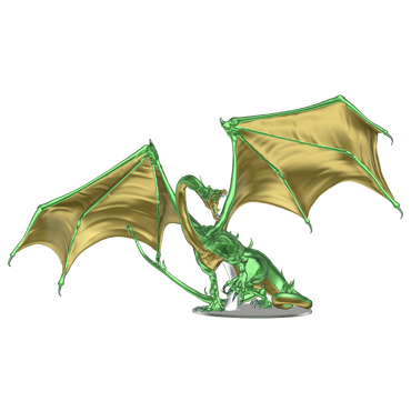 D&D | Icons of the Realms | Adult Emerald Dragon Premium Figure