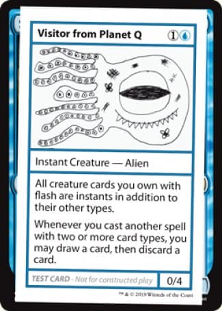 Visitor from Planet Q (2021 Edition) [Mystery Booster Playtest Cards]
