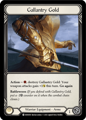 Gallantry Gold [MON108-CF] (Monarch)  1st Edition Cold Foil