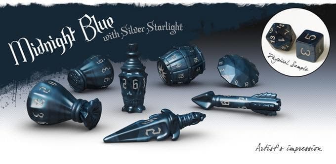 Midnight Blue | Rogue Set | Polyhero Dice