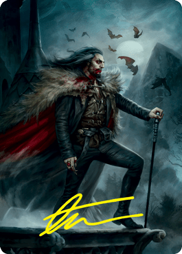 Dracula, Blood Immortal Art Card (Gold-Stamped Signature) [Innistrad: Crimson Vow Art Series]