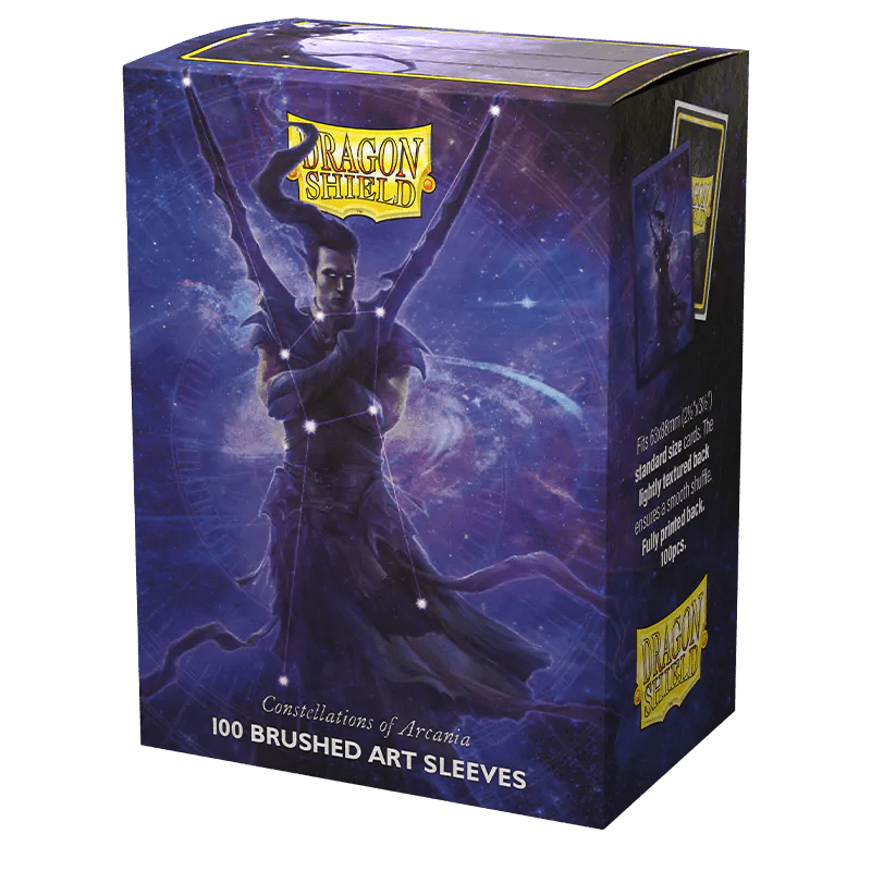 Dragon Shield | Standard Size Sleeves | 100ct | Constellations of Arcania: Alaric (Art Brushed)