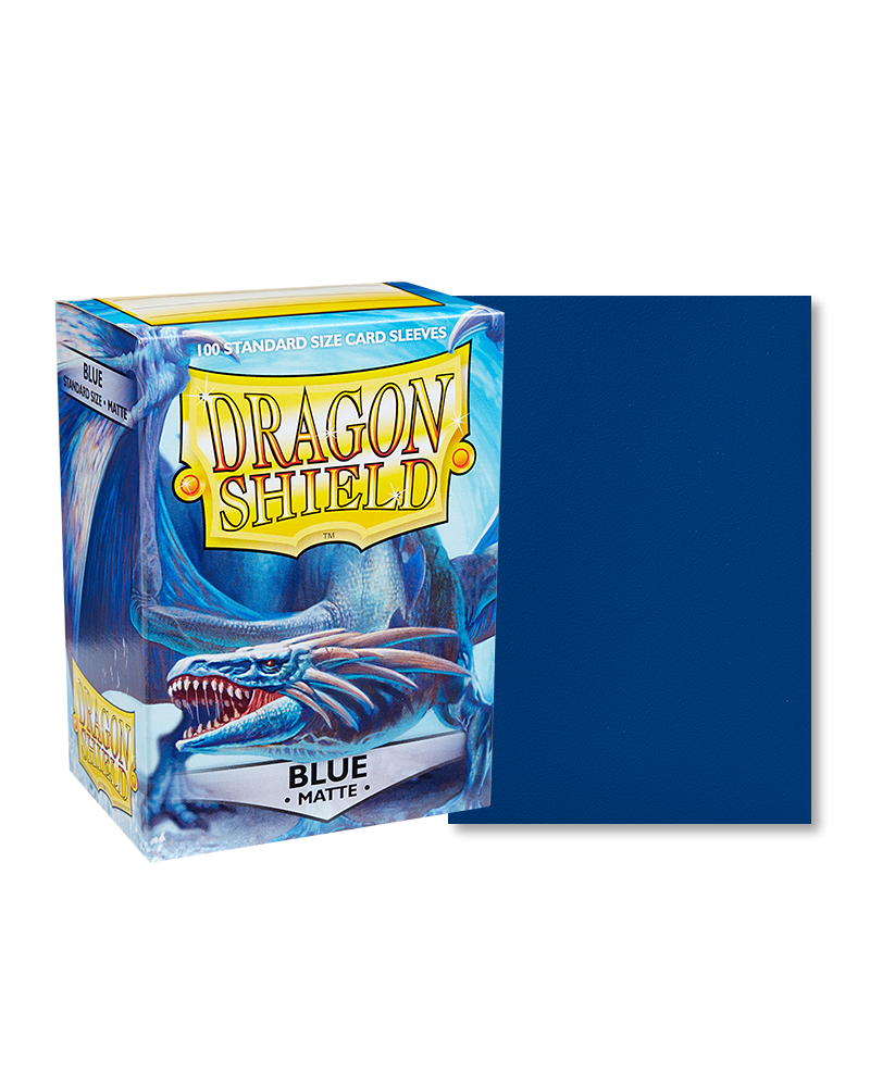 Dragon Shield | Standard Size Sleeve | 100ct | Blue (Matte)