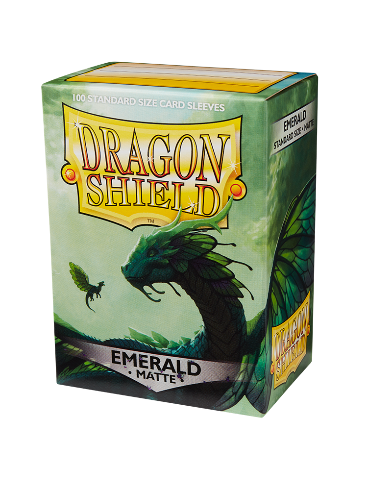 Dragon Shield | Standard Size Sleeves | 100ct | Emerald (Matte)
