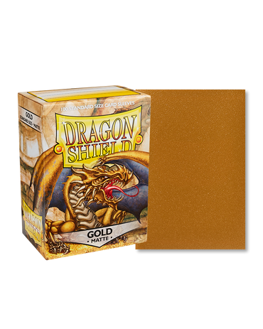 Dragon Shield Matte Sleeves | Standard Size | 100ct Gold