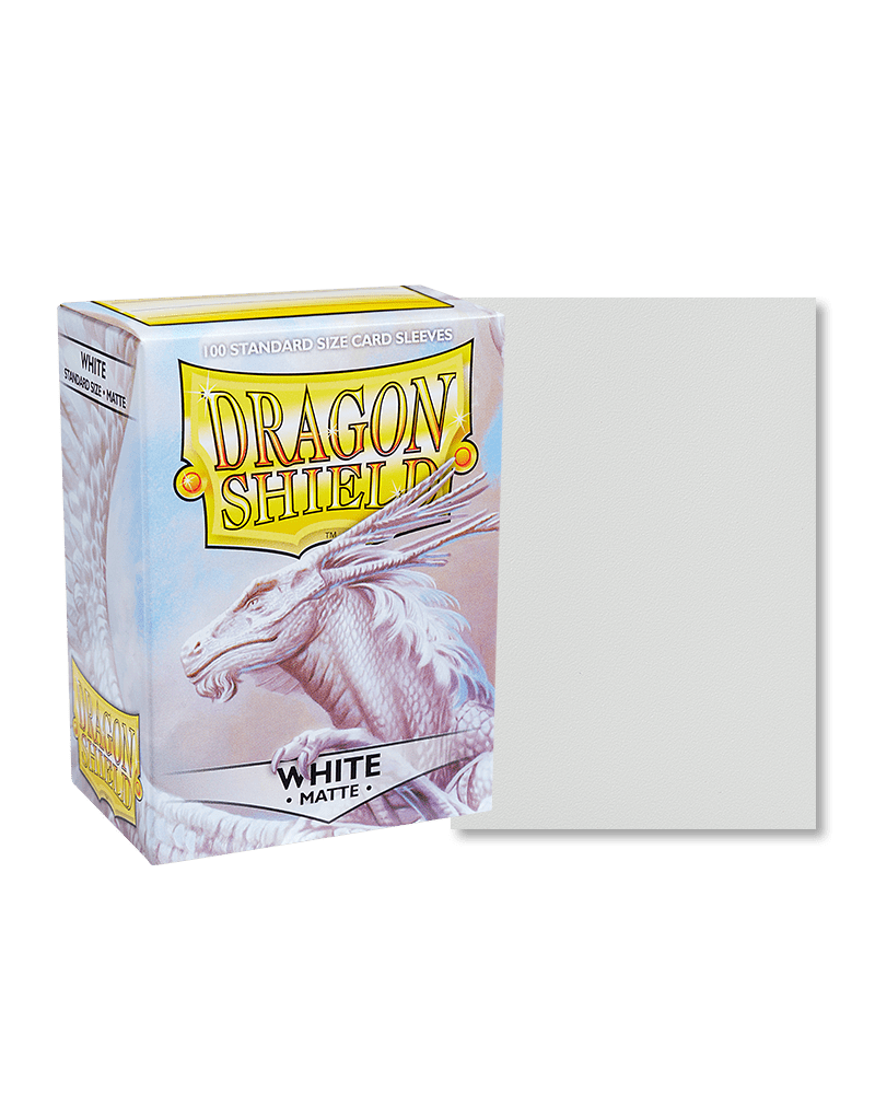 Dragon Shield | Standard Size Sleeves | 100ct | White (Matte)