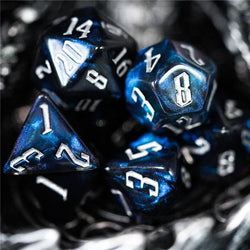 RPG Dice | "Deep Luminescence" | Set of 7