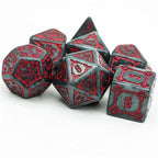 Large Polyhedral Dice Set | "Chunky Castle" Iron Keep | Set of 7 (D1011)
