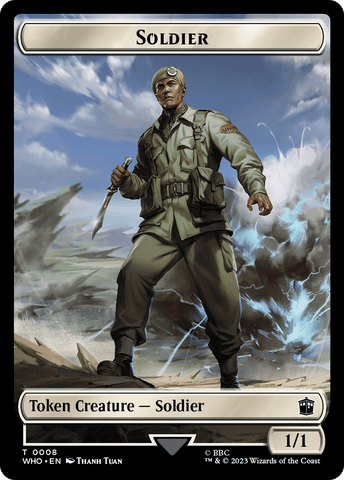 Soldier // Food (0026) Double-Sided Token [Doctor Who Tokens]