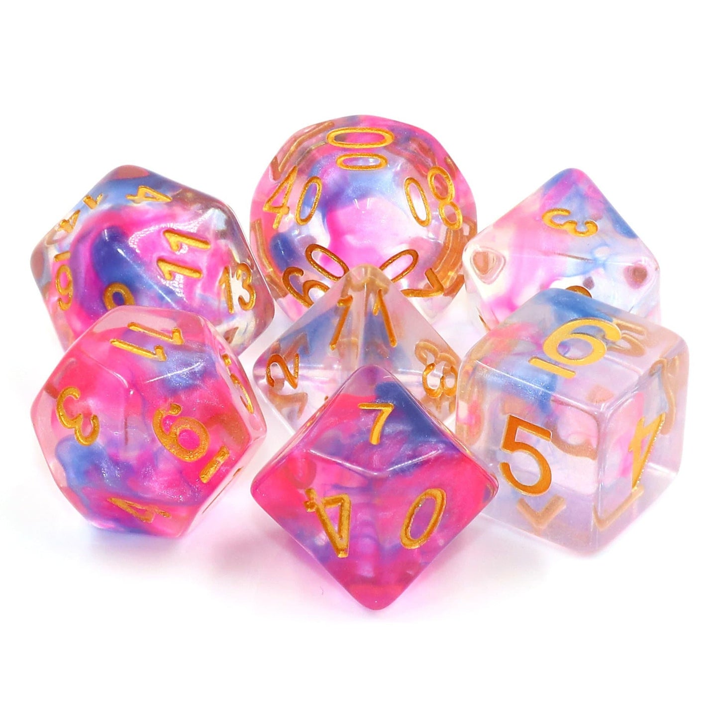 RPG Dice | "Dancing Phantoms" | Set of 7