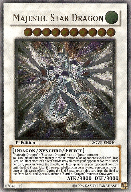 Majestic Star Dragon [SOVR-EN040] Ultimate Rare