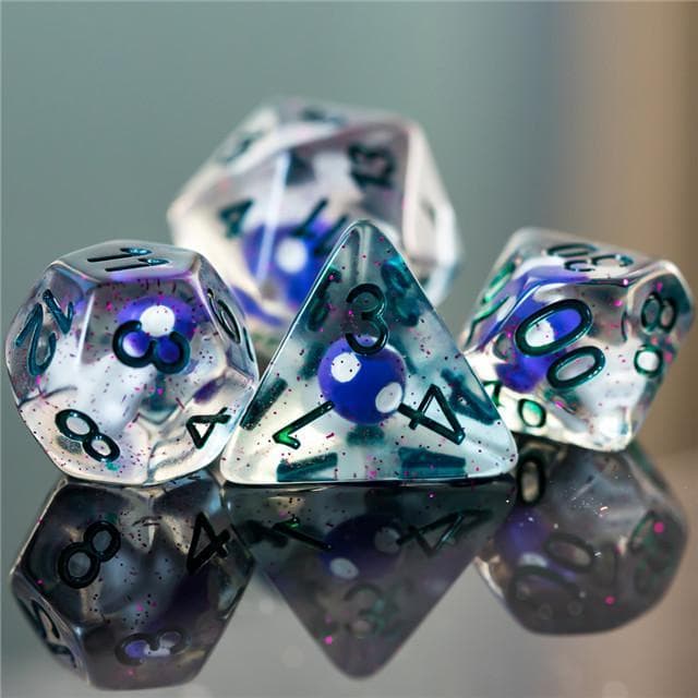 RPG Dice | "Magic Mushroom" Purple | Set of 7