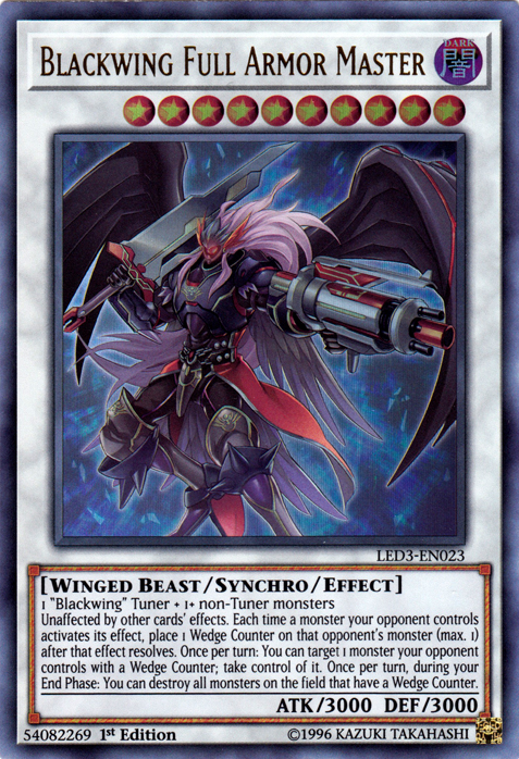 Blackwing Full Armor Master [LED3-EN023] Ultra Rare