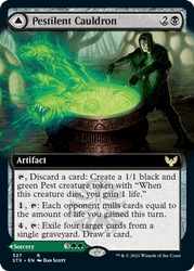 Pestilent Cauldron // Restorative Burst (Extended Art) [Strixhaven: School of Mages]