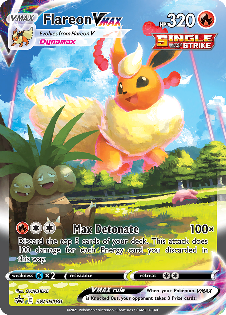 Flareon VMAX SWSH180 SWSH180- Jumbo Cards Holofoil