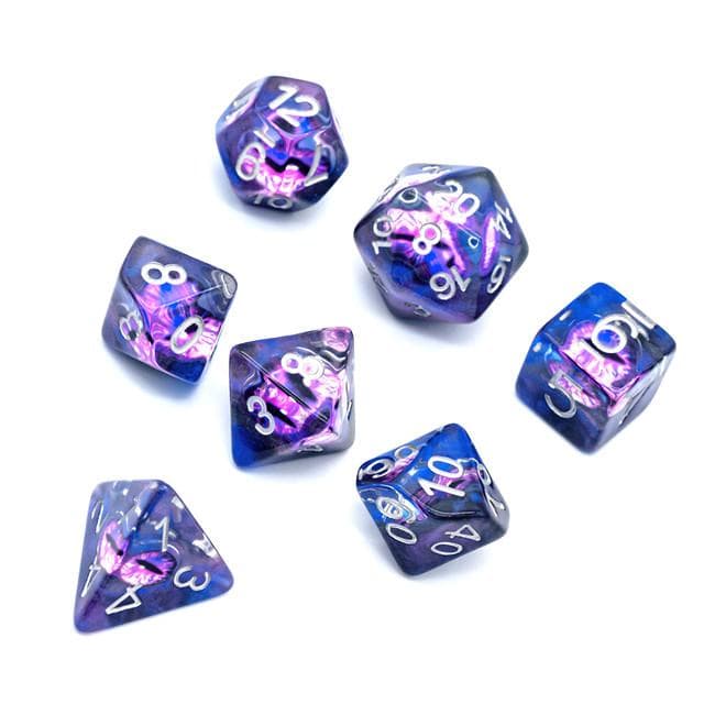 Polyhedral Dice Set | Resin | "Sea Dragon's Eye" | Set of 7 (D0112)