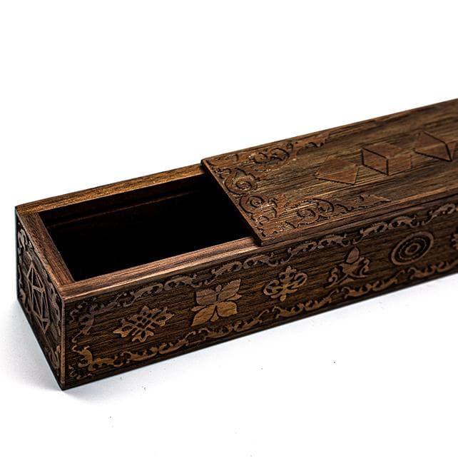 Dice Box | Wooden Wand-Style | Dark Walnut