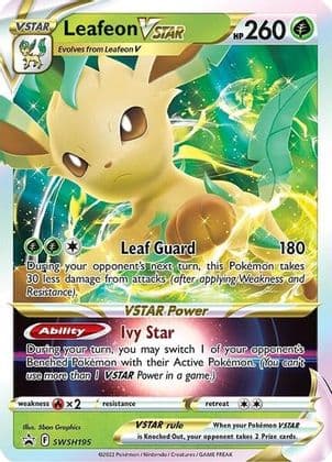 Leafeon VSTAR SWSH195 SWSH195- Jumbo Cards Holofoil