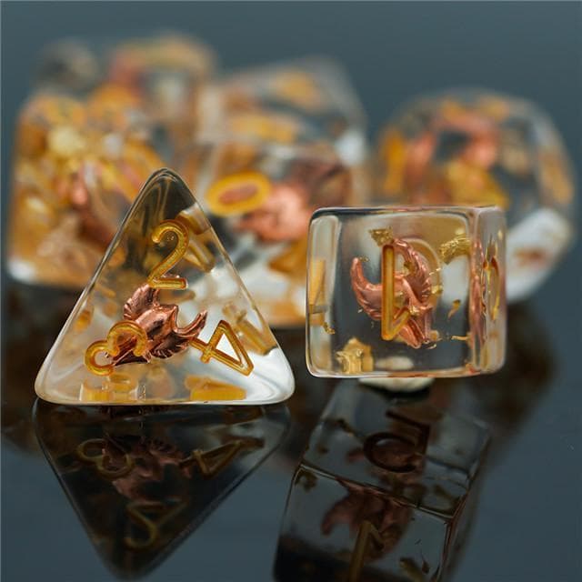 RPG Dice | "Paladin's Helm" | Set of 7