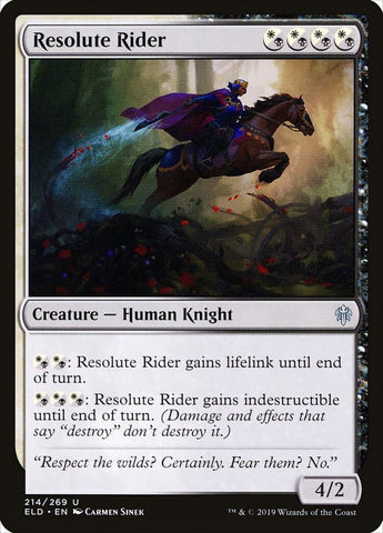 Resolute Rider [Throne of Eldraine]