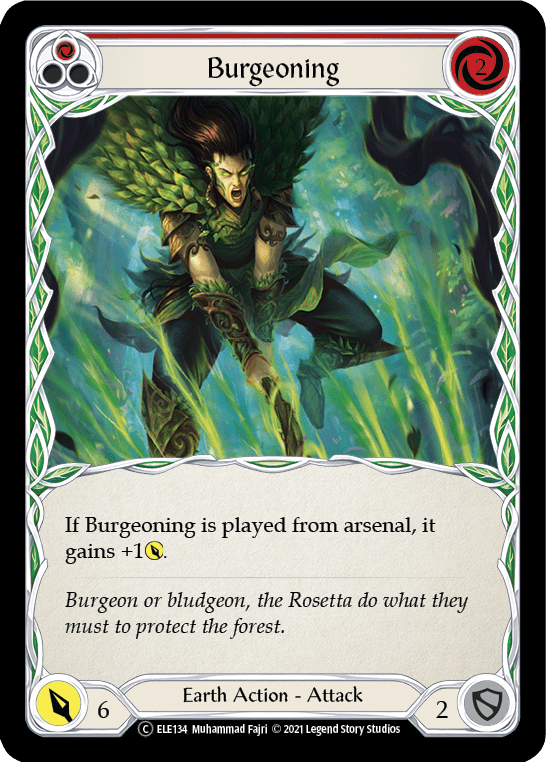 Burgeoning (Red) [U-ELE134] Unlimited Rainbow Foil