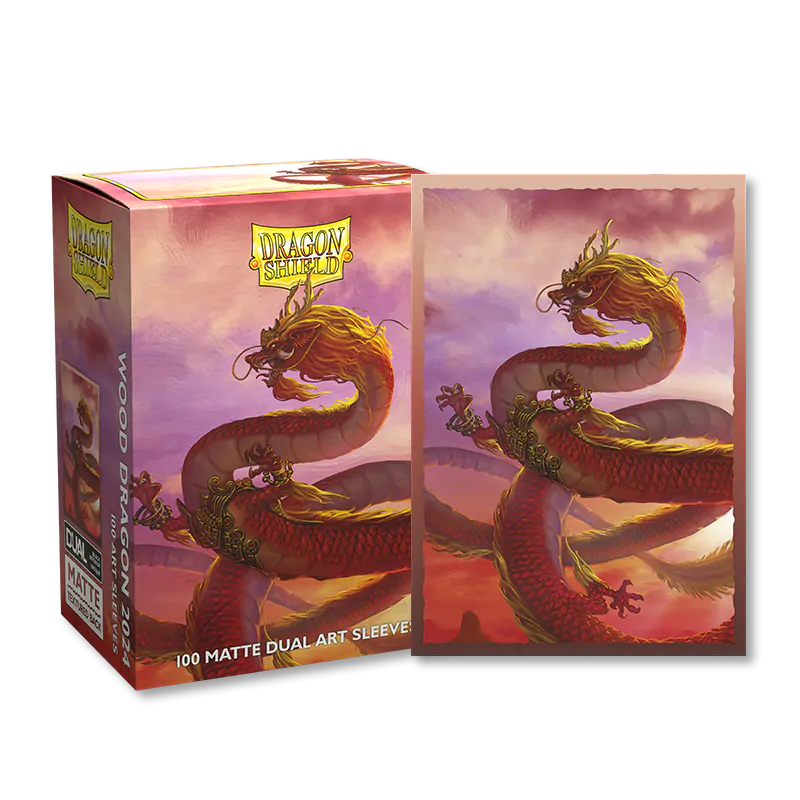 Dragon Shield | Standard Size Sleeves | 100ct | Year of the Wood Dragon 2024 (Art Dual Matte)