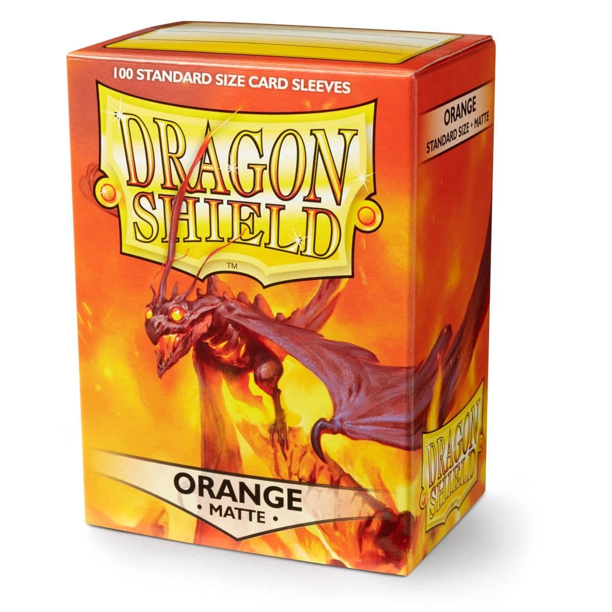 Dragon Shield | Standard Size Sleeves | 100ct | Orange (Matte)