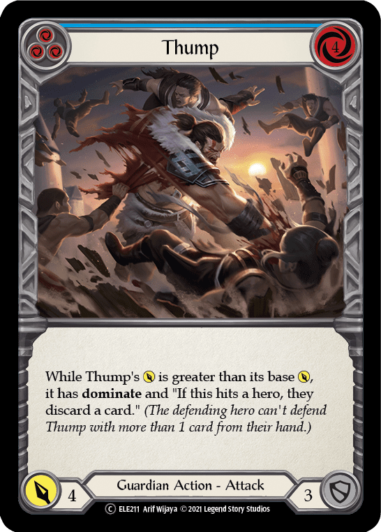Thump (Blue) [U-ELE211] Unlimited Rainbow Foil