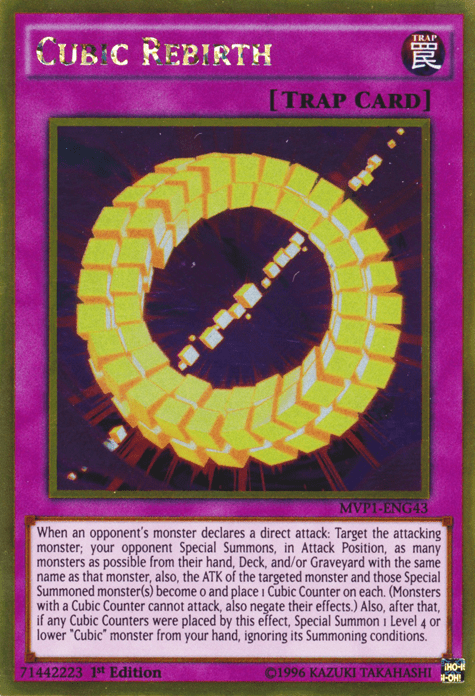 Cubic Rebirth [MVP1-ENG43] Gold Rare