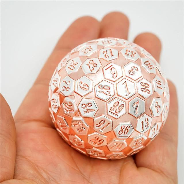 Metal Dice | d100 "Rose Gold" Plated