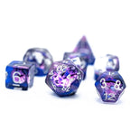 Polyhedral Dice Set | Resin | "Sea Dragon's Eye" | Set of 7 (D0112)