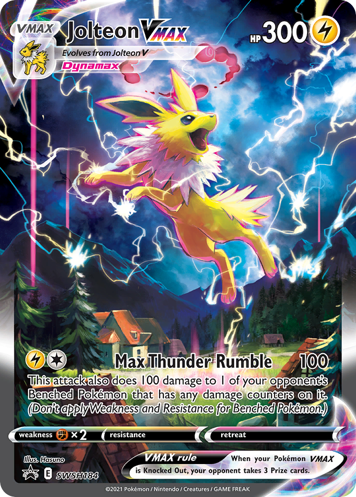 Jolteon VMAX SWSH184 SWSH184- Jumbo Cards Holofoil
