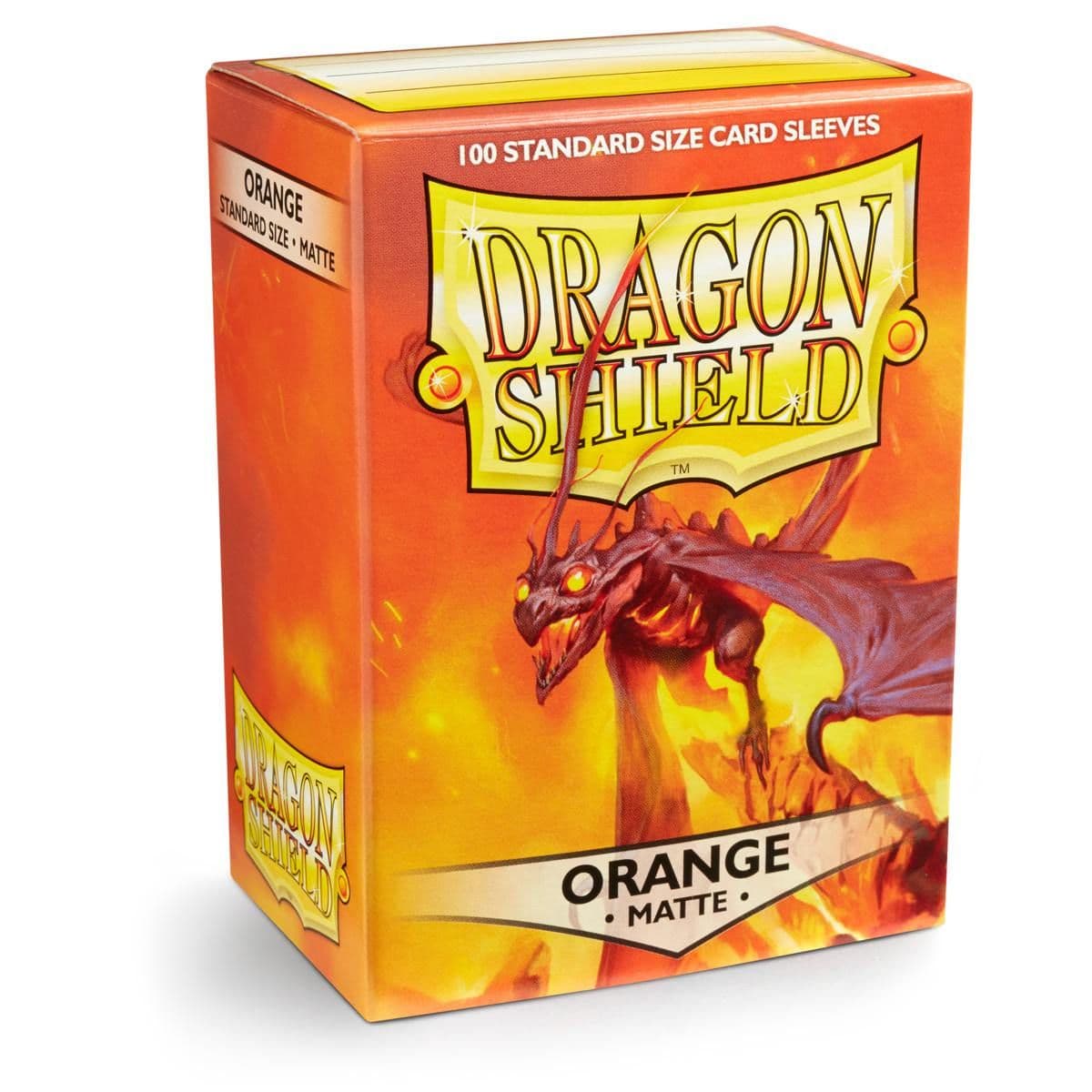 Dragon Shield | Standard Size Sleeves | 100ct | Orange (Matte)