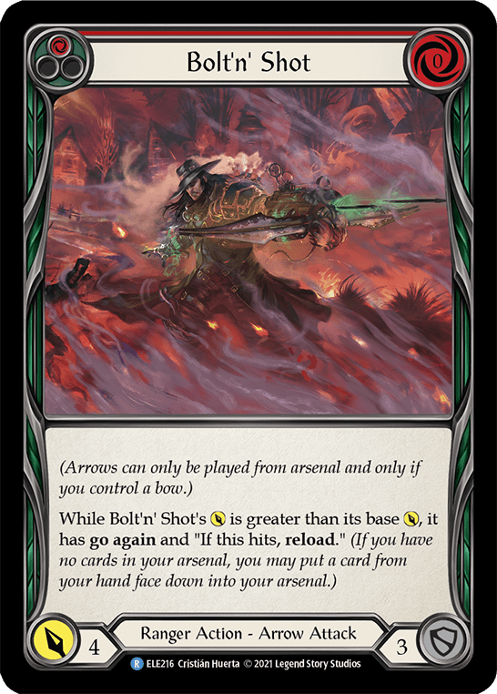 Bolt'n' Shot (Red) [ELE216] (Tales of Aria)  1st Edition Rainbow Foil